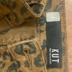KUT Leopard print jeans